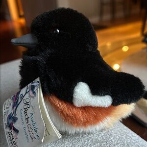 Wild Republic 2004 Audubon Birds Eastern Towhee plush toy VTG With Tag No Sound